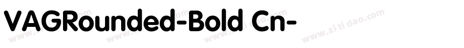 VAGRounded-Bold Cn字体转换